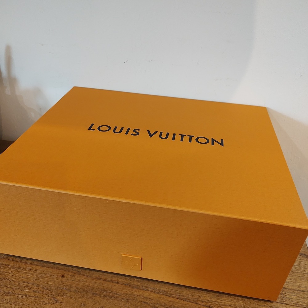Louis Vuitton Bag Empty Gift Box 18 X 14.5 X 6.5 Quiet Luxury Large Box Orange